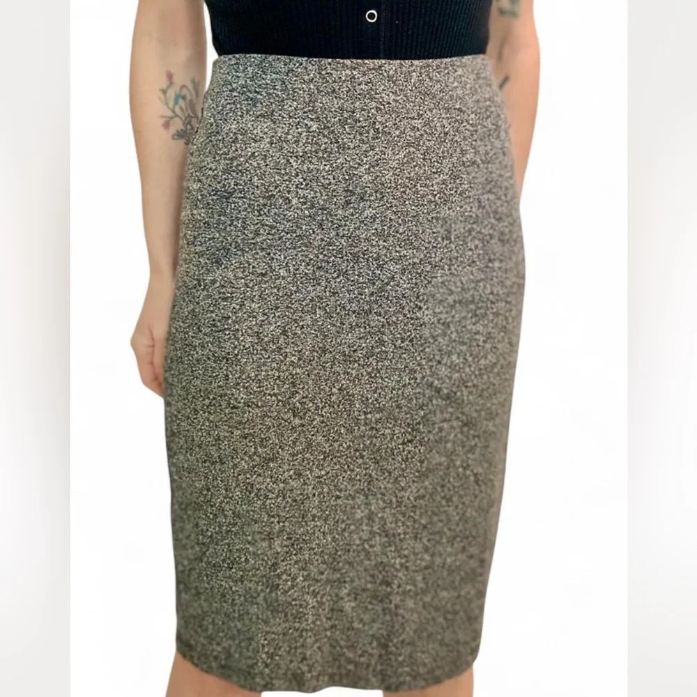 Old Navy Black and Gray Women's Pencil Skirt - Picture 1 of 6
